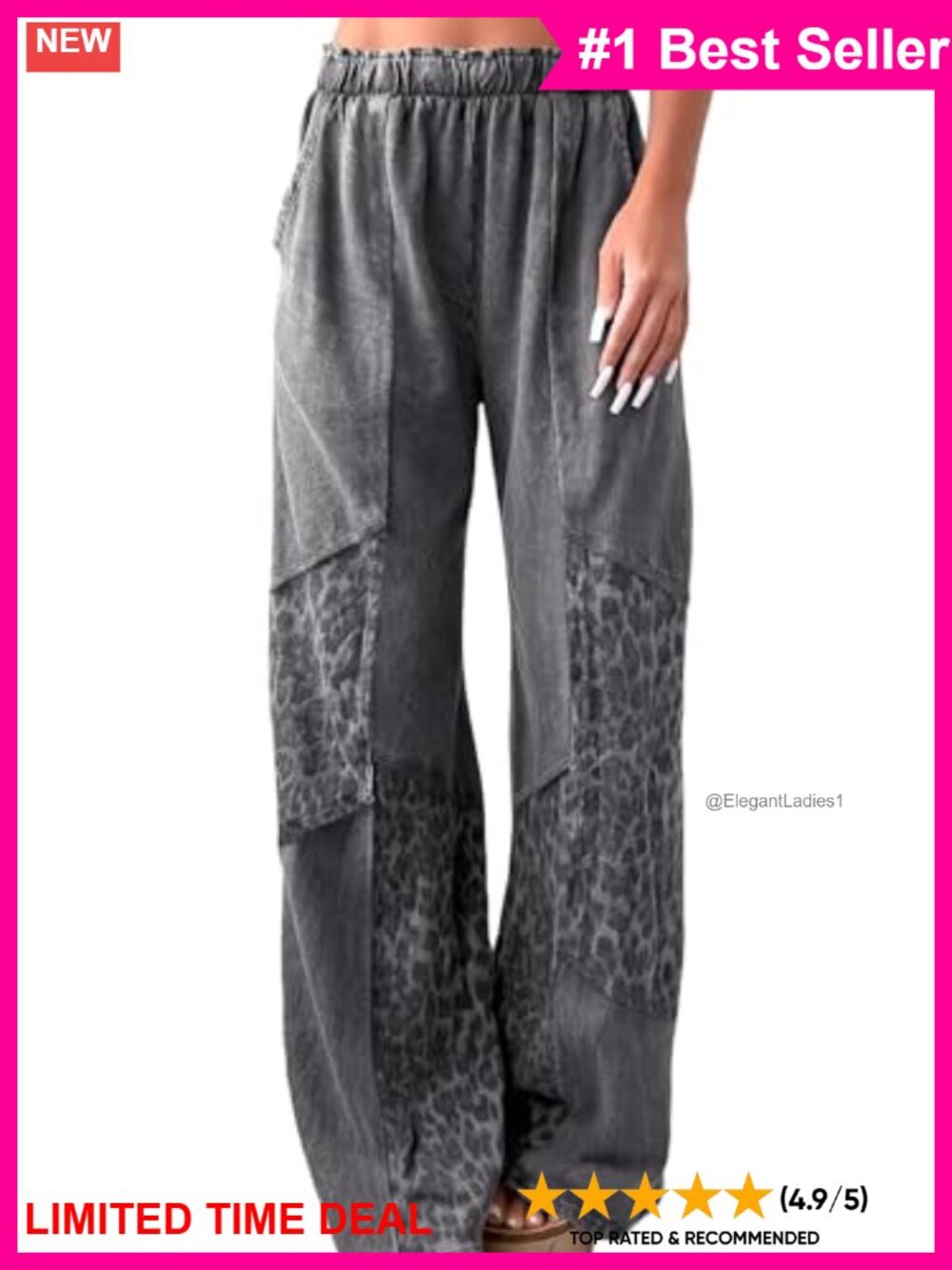 Palazzo Pants High Waist Wide Leg Drawstring Lounge Pockets Casual Vacation